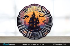 Halloween Haunted House Wind Spinner Sublimation PNG Design Product Image 1