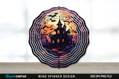 Halloween Haunted House Wind Spinner Sublimation PNG Design Product Image 1
