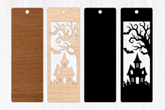 Halloween Haunted House Wooden Bookmark,Gothic Gift Product Image 2
