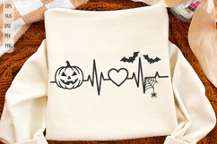 Halloween Heartbeat SVG, Fall Heartbeat svg Product Image 2