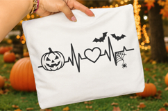 Halloween Heartbeat SVG, Fall Heartbeat svg Product Image 3