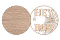 Halloween Hey Boo Laser Cut SVG Design Product Image 2