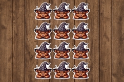 Halloween Highland Cow Stickers - PNG Sticker Sheet