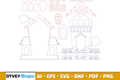 Halloween House Decor LaserCut File BUNDLES Product Image 11