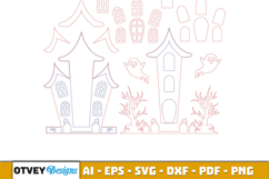 Halloween House Decor LaserCut File BUNDLES Product Image 12