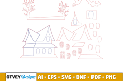 Halloween House Decor LaserCut File BUNDLES Product Image 8