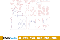 Halloween House Decor LaserCut File BUNDLES Product Image 9