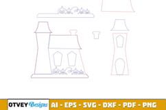 Halloween House Decor LaserCut File Product Image 2