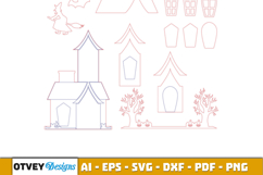 Halloween House Decor LaserCut File BUNDLES Product Image 12