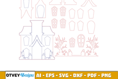 Halloween House Decor LaserCut File Product Image 2