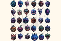 Horrific Halloween Pumpkins Clipart for POD &amp; Scrapbooking Product Image 4