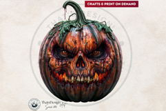 Horrific Halloween Pumpkins Clipart for POD &amp; Scrapbooking Product Image 5