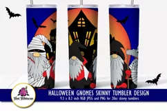 halloween horror gnomes tumbler sublimation