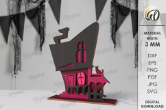 Halloween Houses Bundle Laser Cut. Stand decor SVG Product Image 9