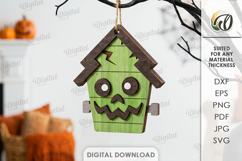 Halloween House Ornaments Bundle Laser Cut. Halloween SVG Product Image 2