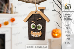Halloween House Ornaments Bundle Laser Cut. Halloween SVG Product Image 6