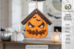 Halloween House Ornaments Bundle Laser Cut. Halloween SVG Product Image 7