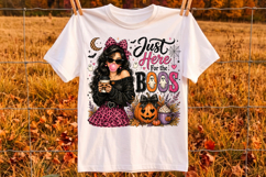 Halloween Humor Just Here For the Boos PNG,Spooky Cute Product Image 2