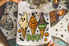 Ice Cream Halloween PNG, Boo PNG, Pumpkin PNG, Spooky PNG Product Image 3