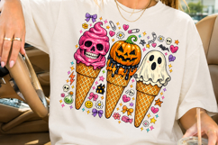 Halloween Ice Cream Sublimation, Spooky Ice Cream PNG Product Image 2