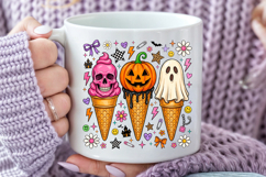 Halloween Ice Cream Sublimation, Spooky Ice Cream PNG Product Image 2