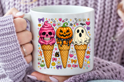 Halloween Ice Cream Sublimation, Spooky Ice Cream PNG Product Image 4