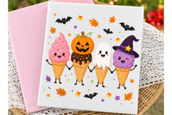 Halloween Icecream Pumpkin Ghost Witch Clipart Product Image 1