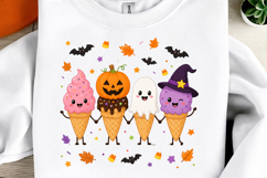 Halloween Icecream Pumpkin Ghost Witch Clipart Product Image 2