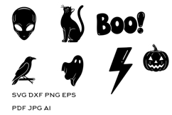 Halloween Icons Silhouette Bundle Product Image 2