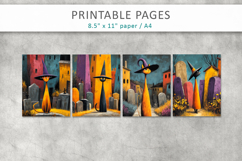 halloween pages, black cat papers Product Image 2