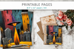 halloween pages, black cat papers Product Image 6