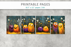 grunge halloween pages, cute pumpkins pages Product Image 2