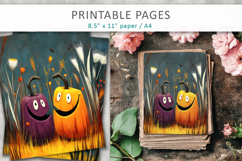 grunge halloween pages, cute pumpkins pages Product Image 3