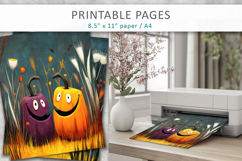 grunge halloween pages, cute pumpkins pages Product Image 4