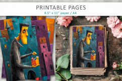 grunge halloween pages, kids scrapbook Product Image 1