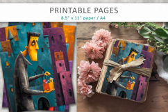 grunge halloween pages, kids scrapbook Product Image 3