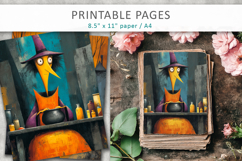grunge halloween pages, witch illustrations Product Image 3