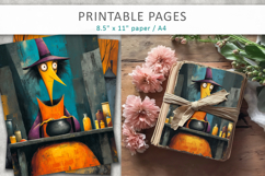 grunge halloween pages, witch illustrations Product Image 4