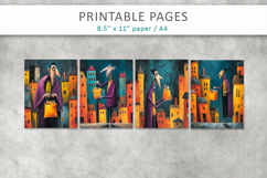 grunge halloween pages, dracula illustrations Product Image 2