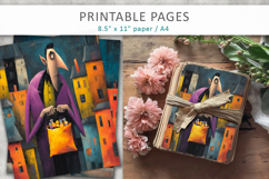 grunge halloween pages, dracula illustrations Product Image 4