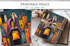 grunge halloween pages, dracula illustrations Product Image 7