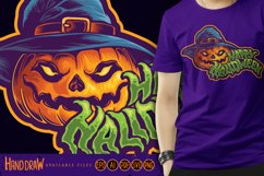 Halloween jack o lantern witch hat Typeface Product Image 1