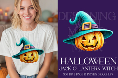 Halloween Graphic, Halloween Jack o Lantern PNG, Witch, g5 Product Image 1