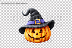 Halloween Graphic, Halloween Jack o Lantern PNG, Witch, g6 Product Image 2