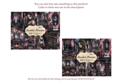 GlamArtZhanna, Spooky Junk Journal Pages, Haunted House Junk Journal Paper, Gothic Romantic Digital Collage Sheet, Pink Halloween Scrapbook Kit, Halloween African American Girl Junk Journal Kit, Scary House Journal Card, Creepy Journaling Pages, Vampire E