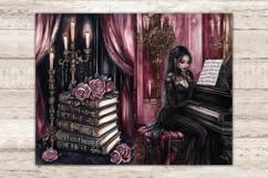 GlamArtZhanna, Spooky Junk Journal Pages, Haunted House Junk Journal Paper, Gothic Romantic Digital Collage Sheet, Pink Halloween Scrapbook Kit, Halloween African American Girl Junk Journal Kit, Scary House Journal Card, Creepy Journaling Pages, Vampire E