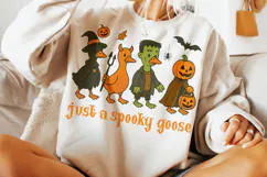Just a Spooky Goose PNG, Spooky Season, Halloween Goose PNG Product Image 3