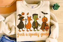 Just a Spooky Goose PNG, Spooky Season, Halloween Goose PNG Product Image 1