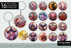 Halloween Keychain Sublimation Bundle Stained Glass Style