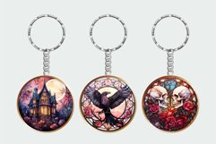 Halloween Keychain Sublimation Bundle Stained Glass Style